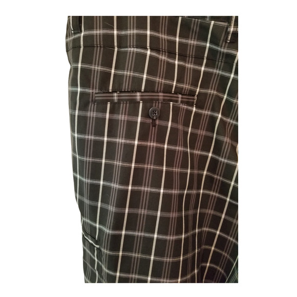 Adidas Shorts‎ Plaid Black White Men's Size 38 Inseam 11 in - Picture 7 of 8